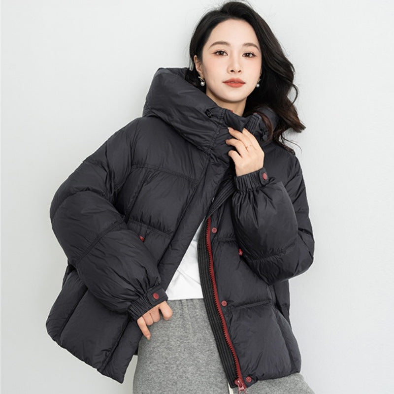 Women s Fashion Hooded Warm Short Winter Jacket