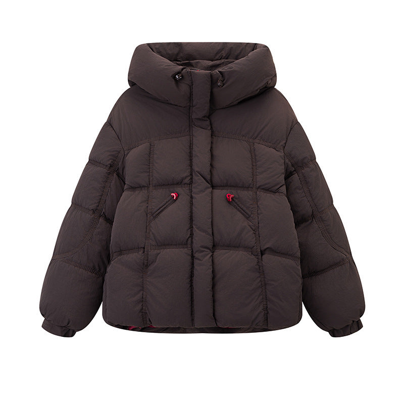 Women s Fashion Hooded Warm Short Winter Jacket